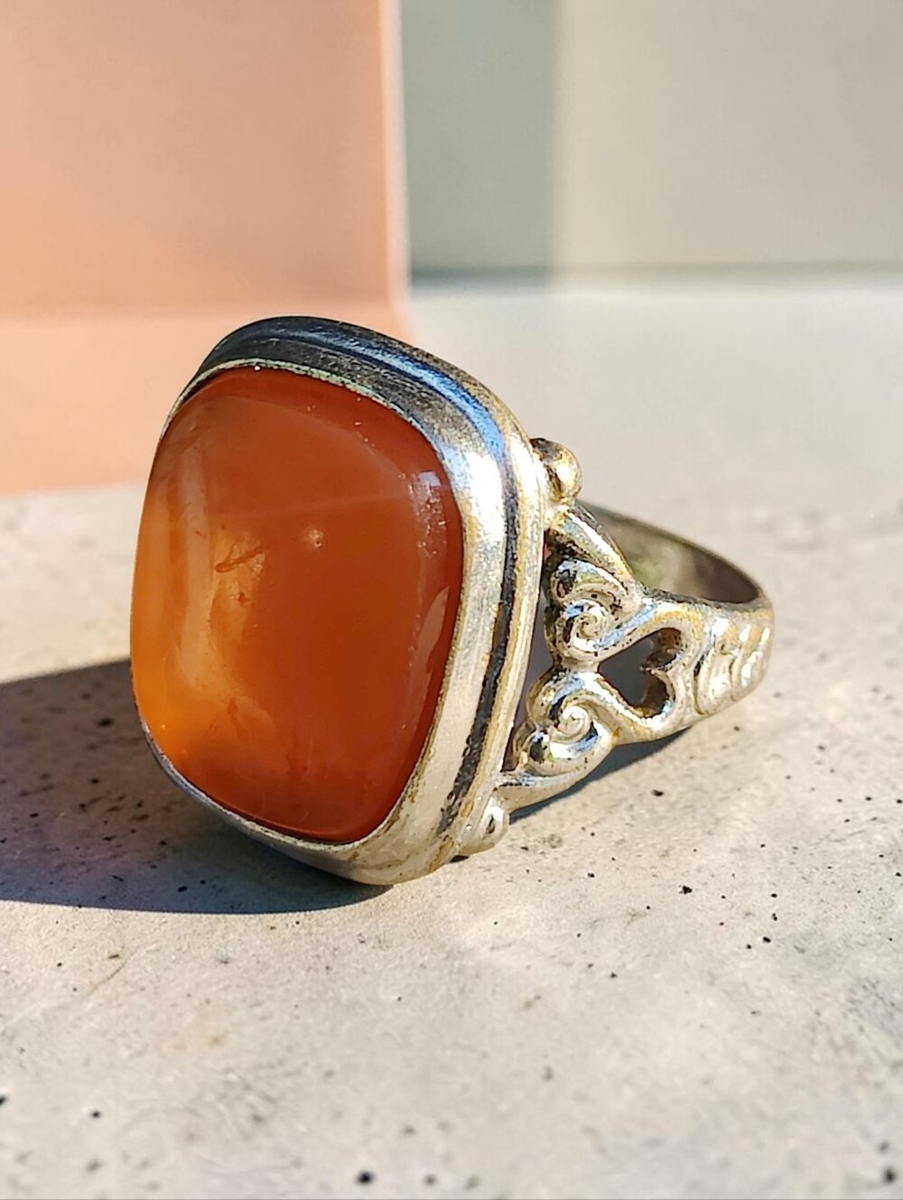 Antique Uncas Carnelian Rings